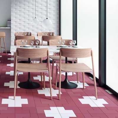 店舗デザイン　様々な組み合わせが楽しめるタイルデルフロア_2